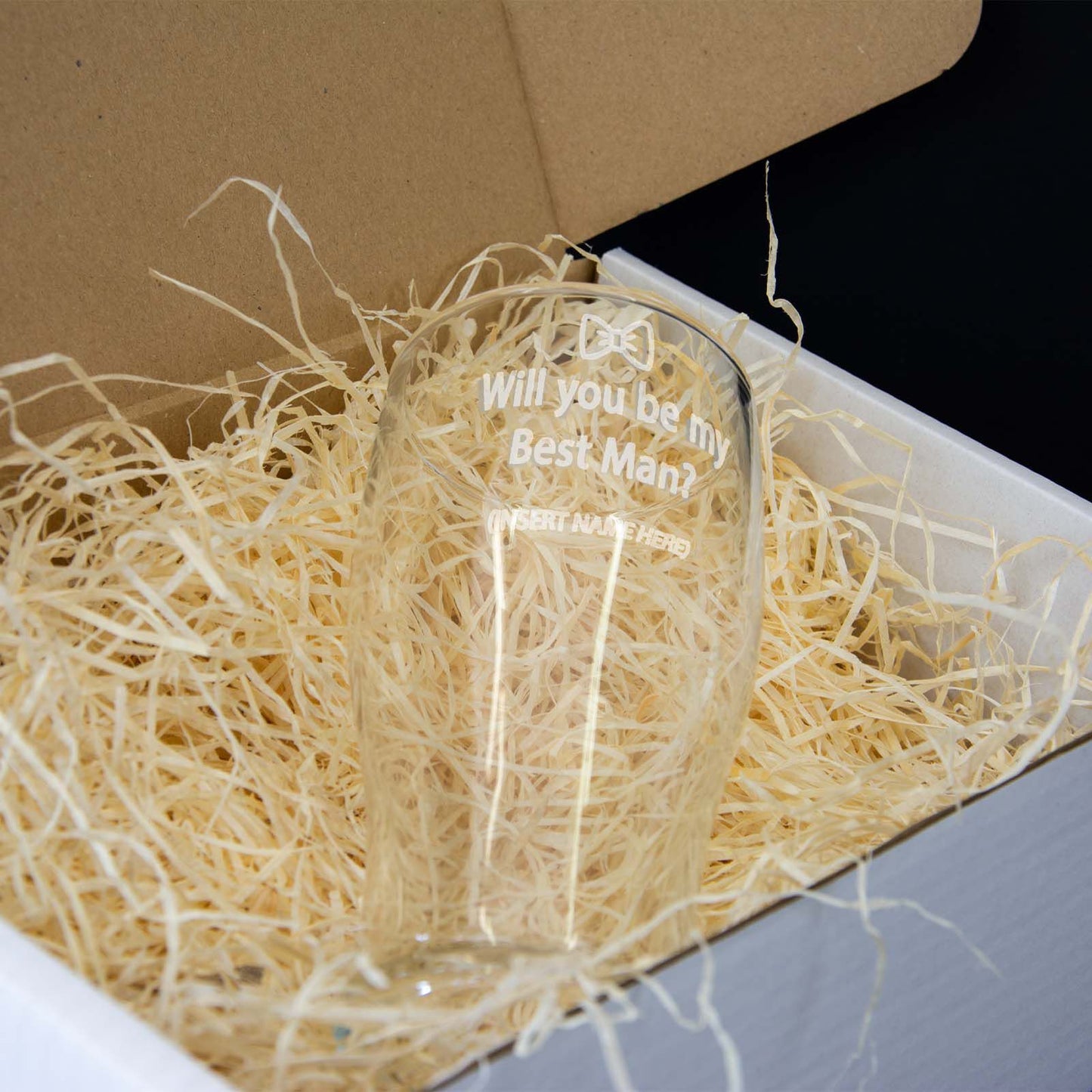 Personalised Pint Glass With Engraving & Gift Box