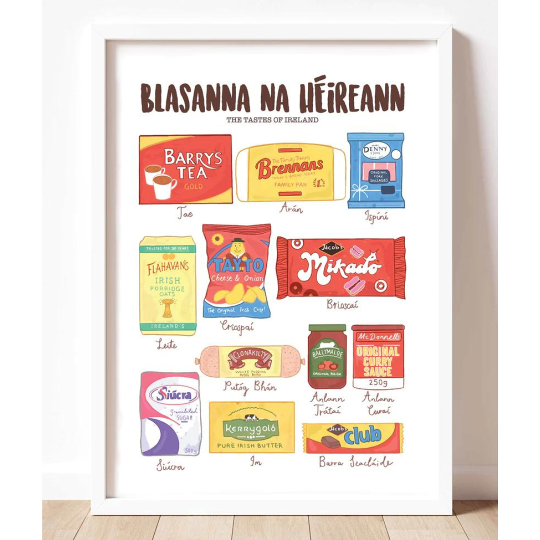 A4 Irish Groceries Print