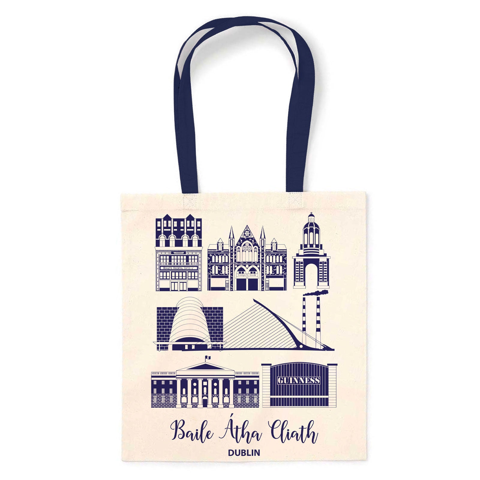 Prints Of Ireland Dublin Landmarks Tote Bag