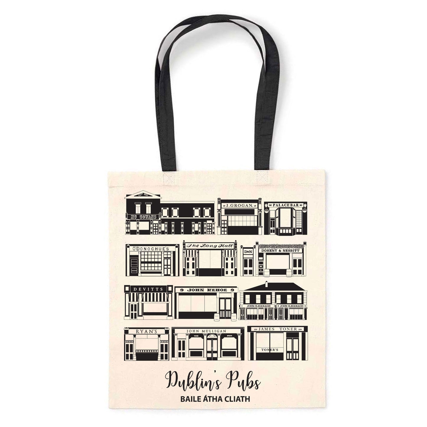 Prints Of Ireland Dublin Pubs Tote Bag