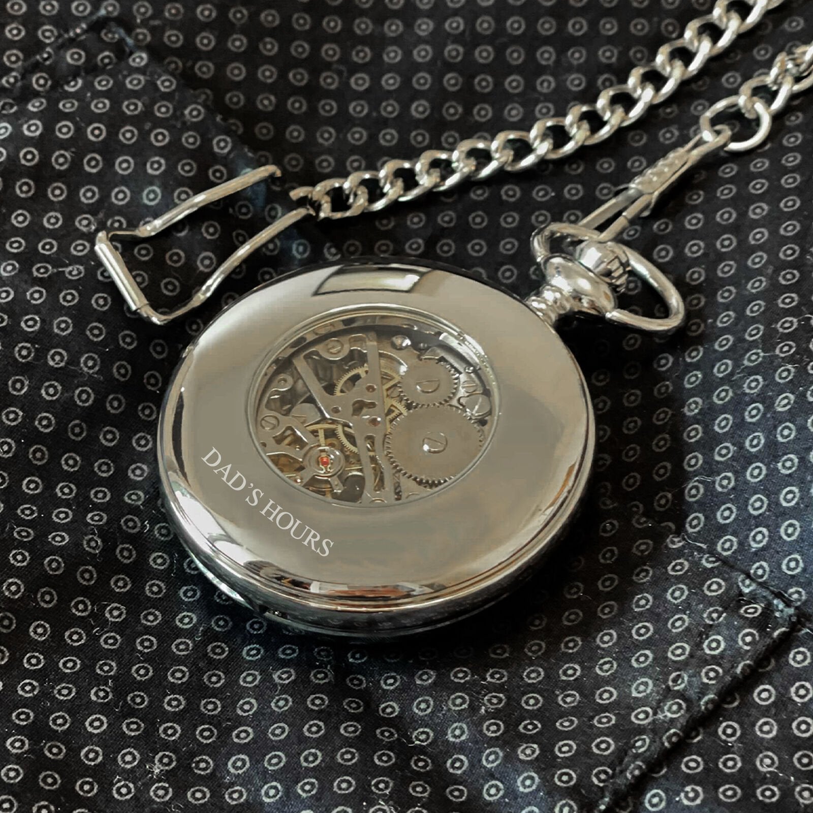 Mullingar Pewter Pocket Watch With Tree Of Life Design & Celtic Border