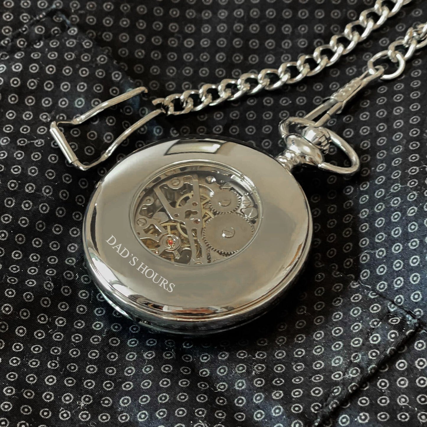 Mullingar Pewter Pocket Watch With Trinity Knot Design & Celtic Border