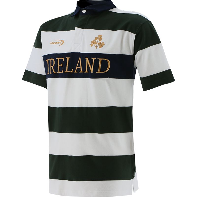 Ireland Short Sleeve Striped Rugby Shirt