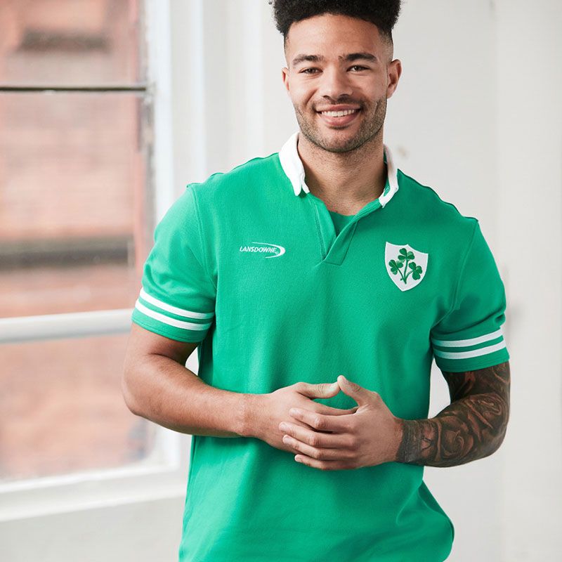 Landsdowne Ireland Shamrock Classic Green Polo Shirt