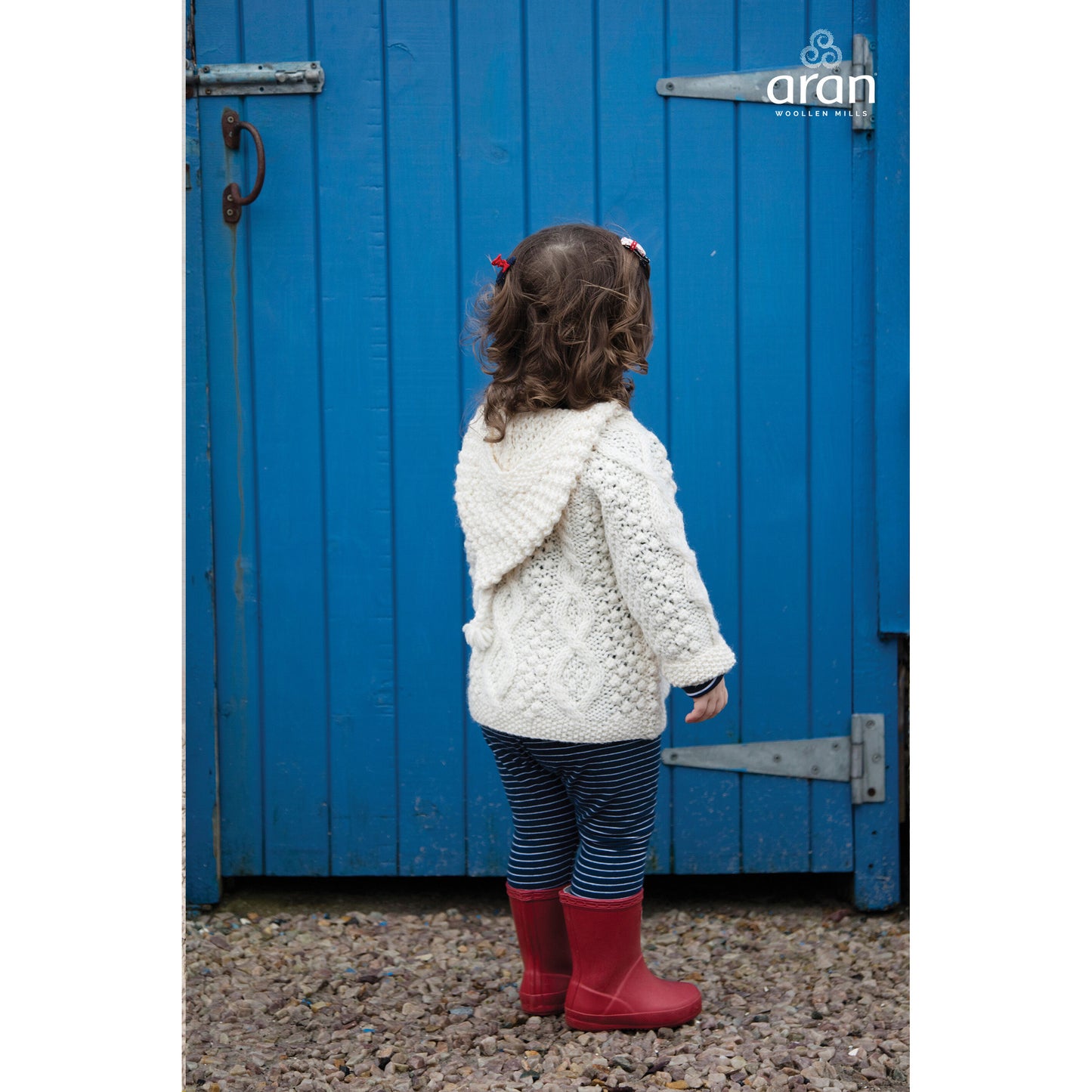 Baby Aran Side-Fastening Hoodie