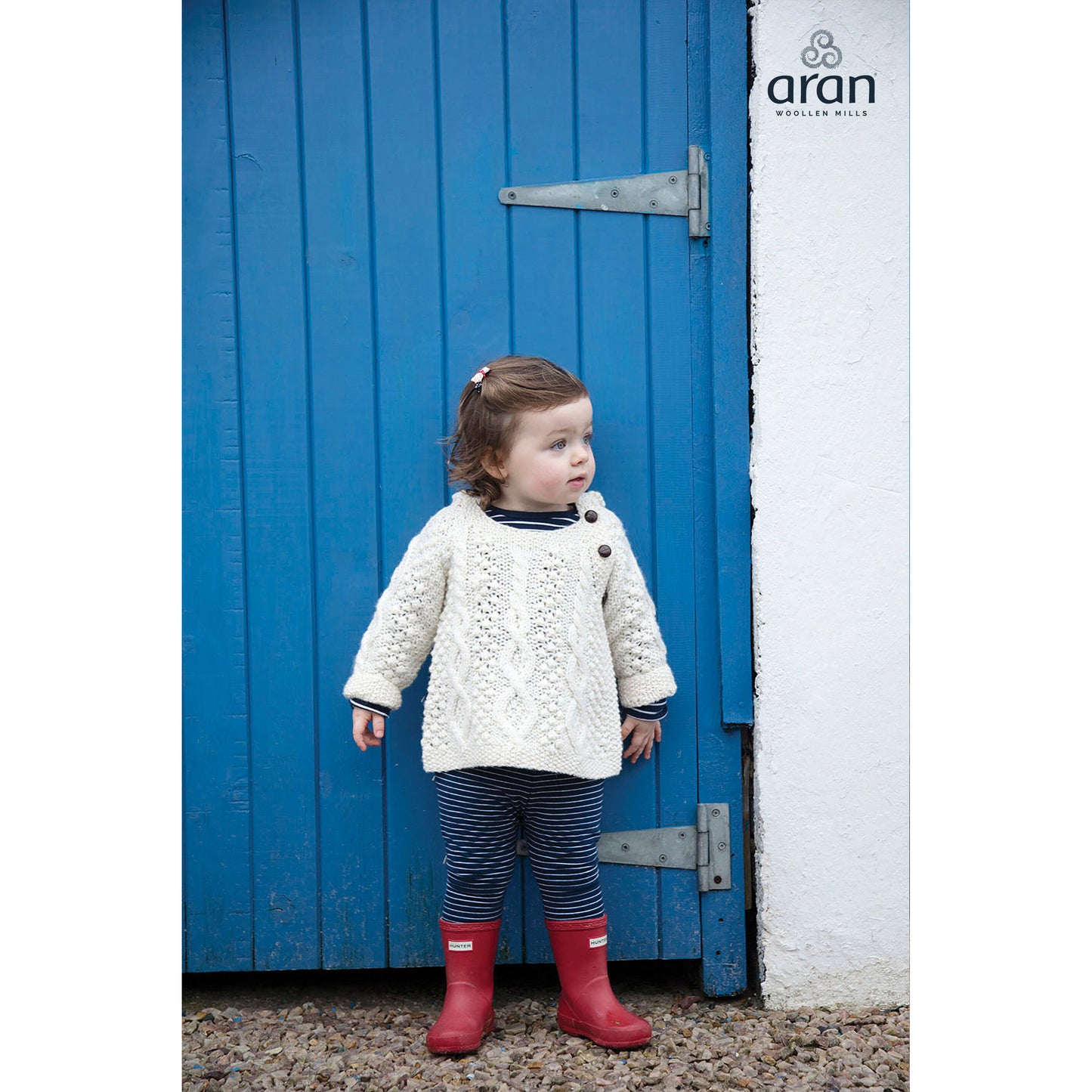 Baby Aran Side-Fastening Hoodie