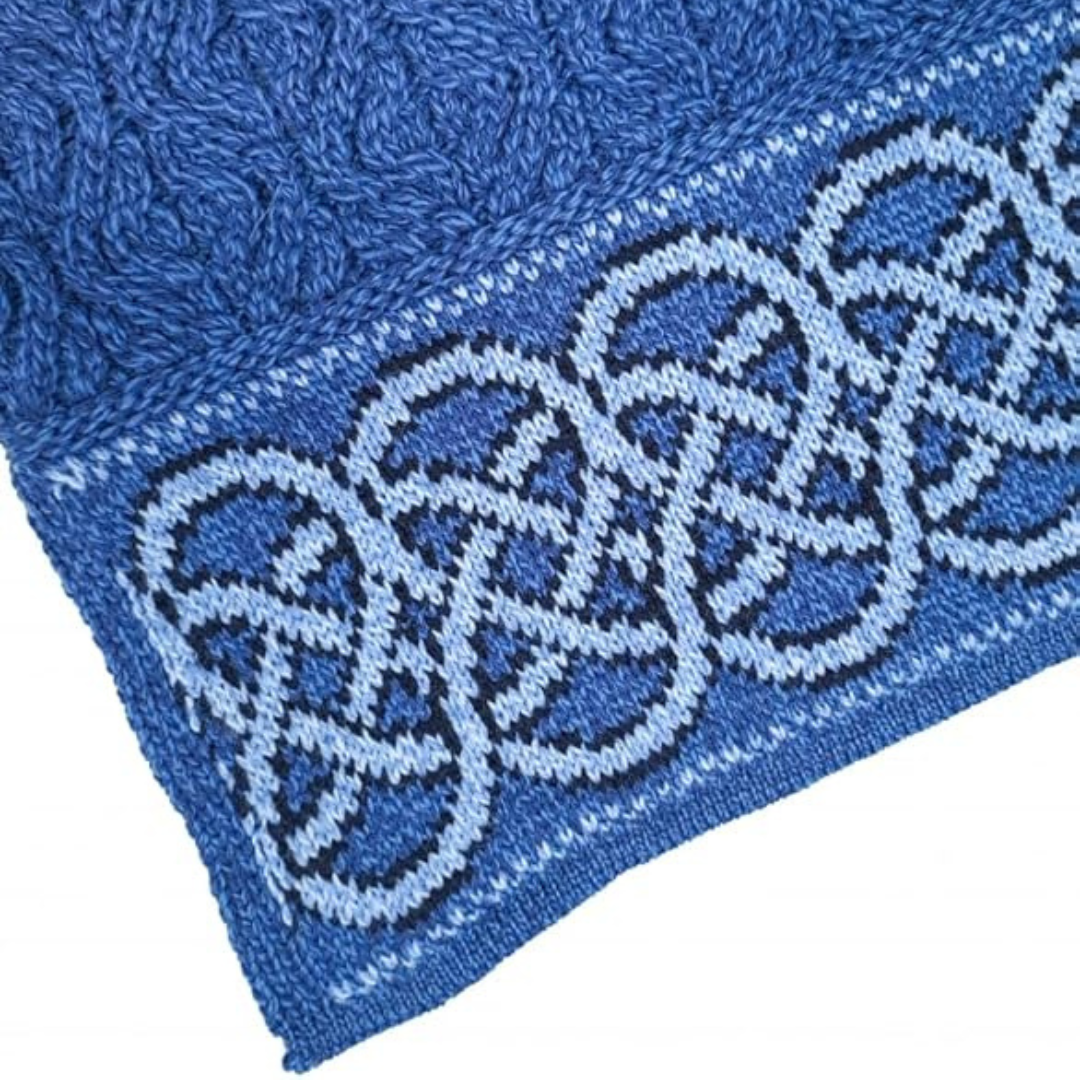 Ladies Ranelagh Jacquard Blue Jumper