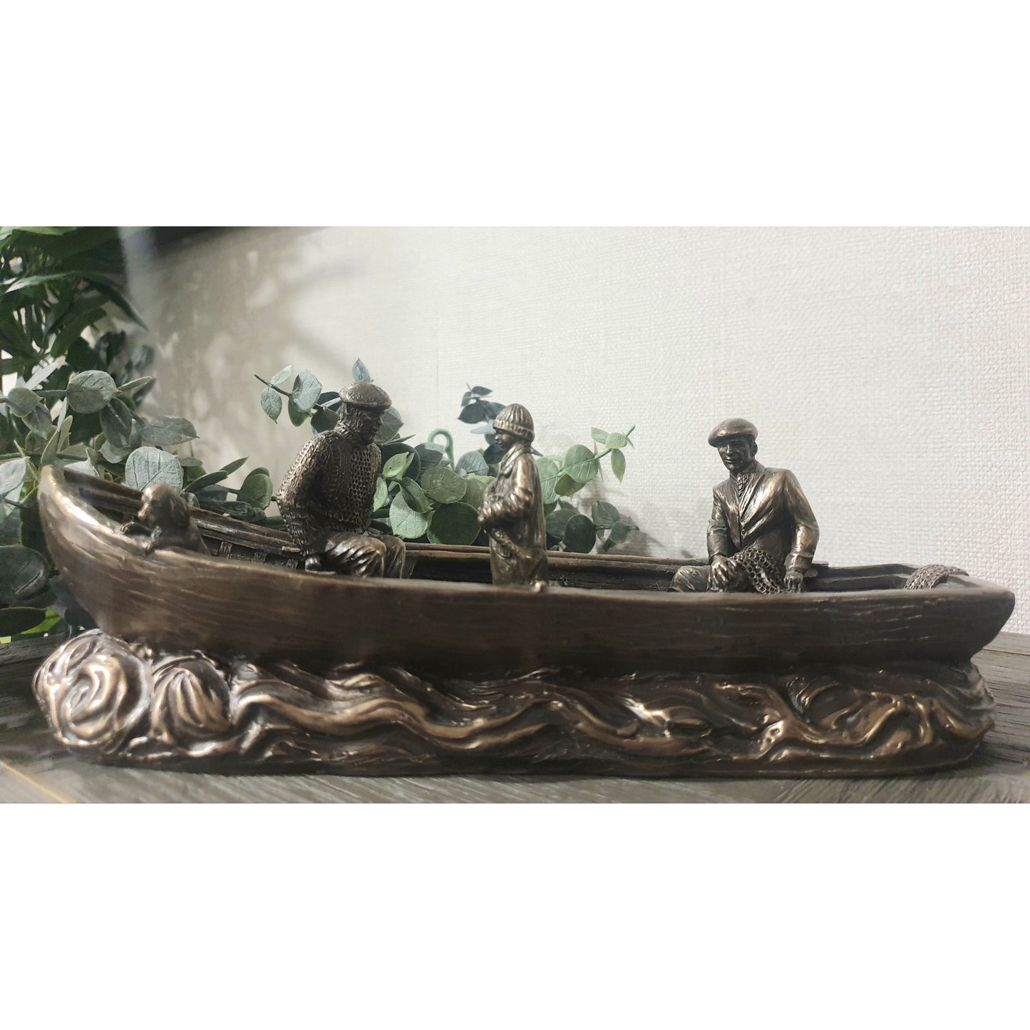 4” X 11” Currach Small Bronze Statue