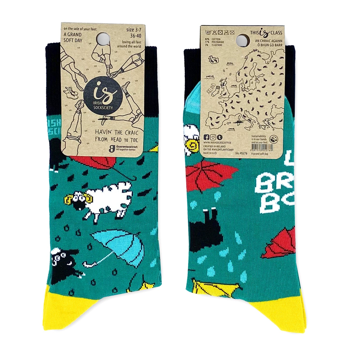 Irish Socksciety A Grand Soft Day Socks