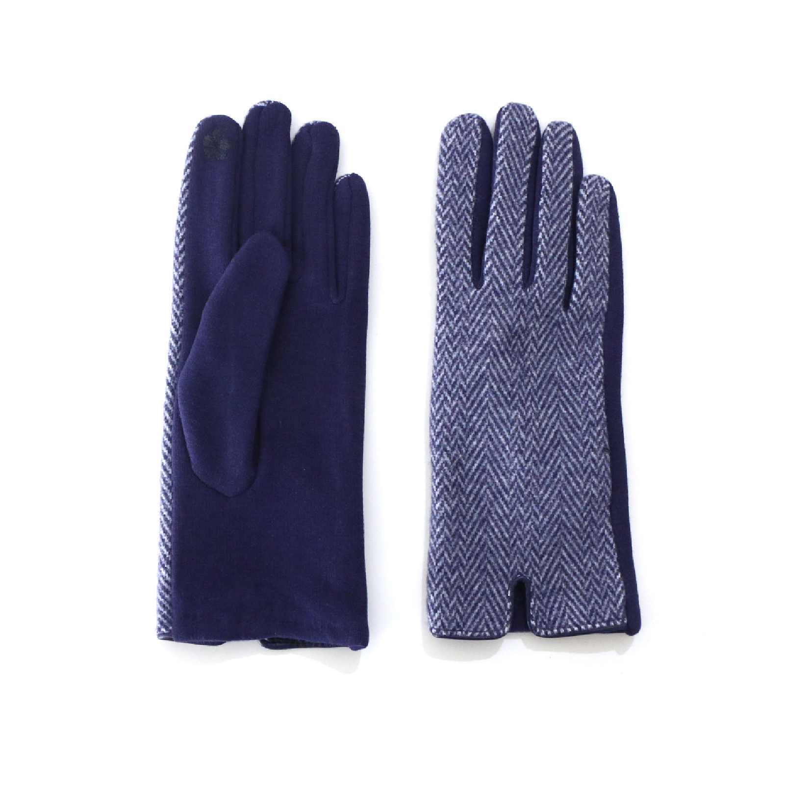 Ladies Tweed Glove Navy