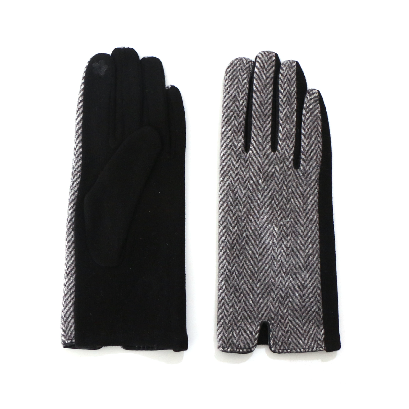 Ladies Tweed Glove Black