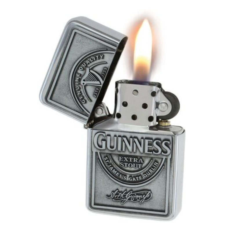 Guinness Windproof Embossed Label Oil Lighter