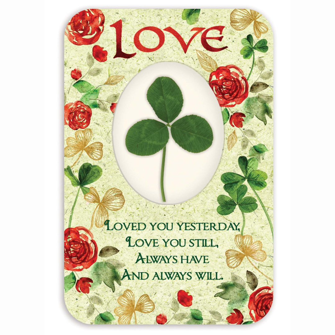 Shamrock Emblem Love Blessings Card