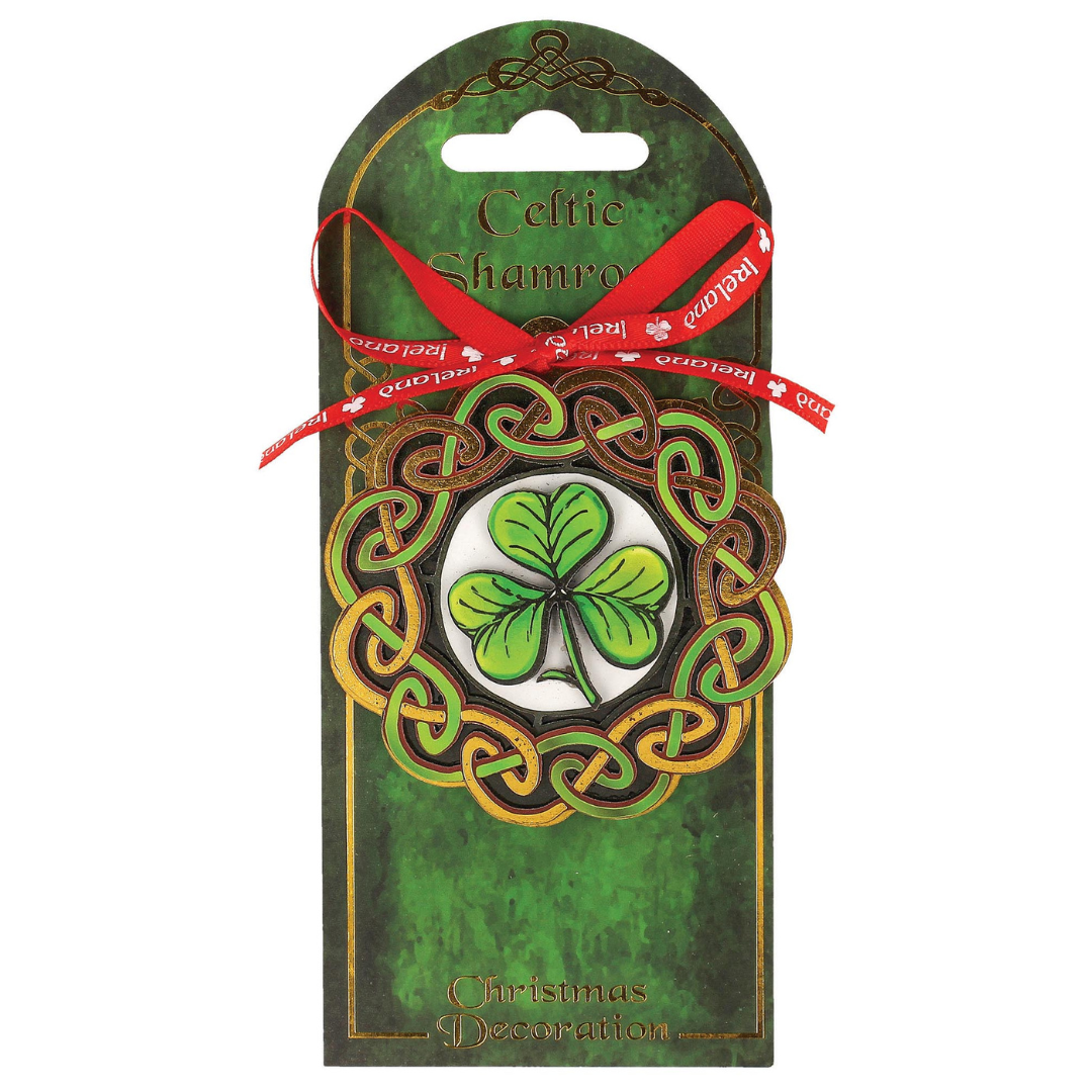 Layered Wooden Shamrock Christmas Decoration
