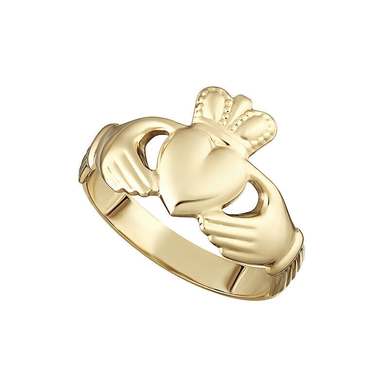 Ladies 9k Gold Claddagh Ring