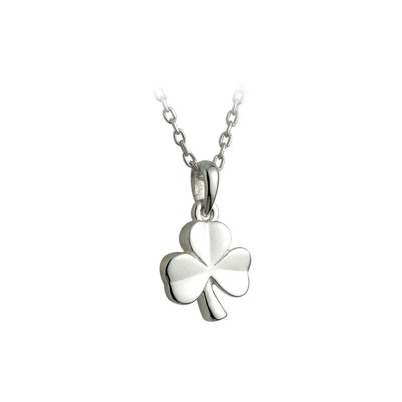 Hallmarked Sterling Silver Kid's Shamrock Necklace