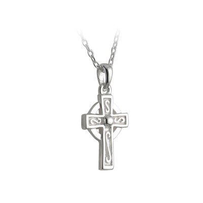 Hallmarked Sterling Silver Kid's Celtic Cross Necklace