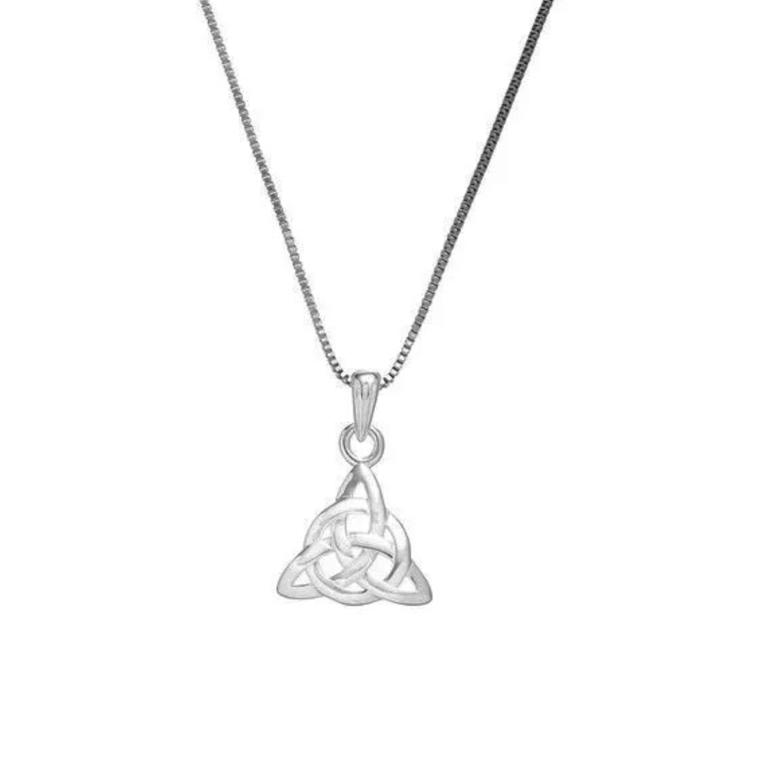 Grá Collection Trinity With Circle Necklace Sterling Silver
