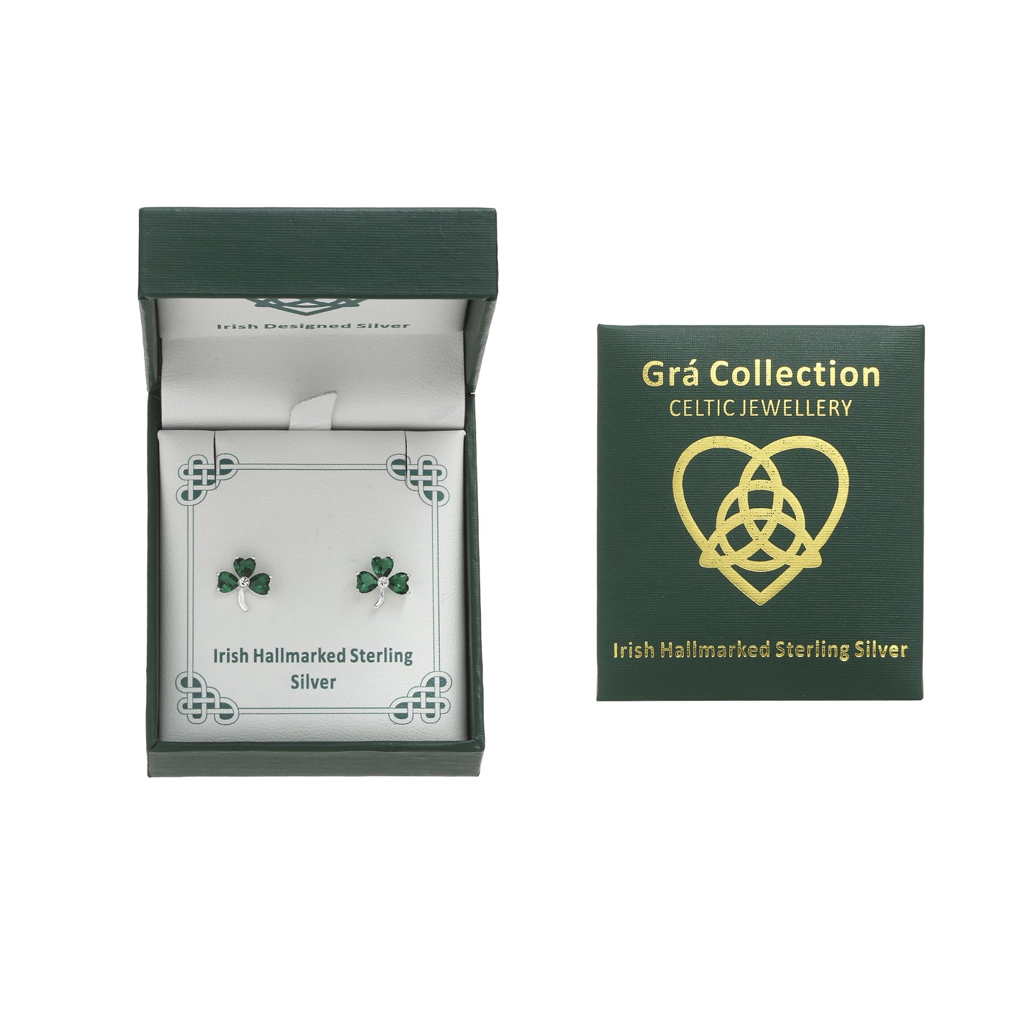 Shamrock Earring Sterling Silver