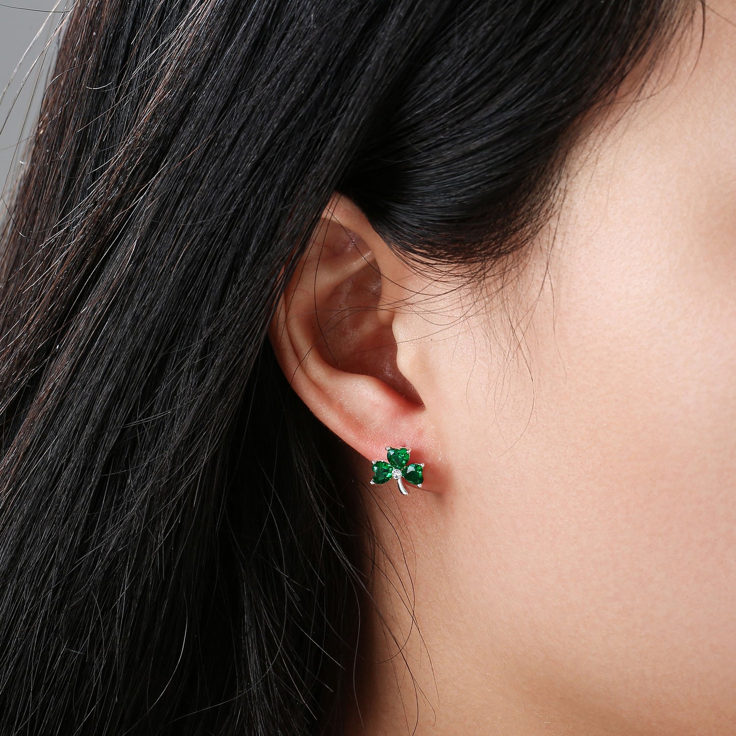 Shamrock Earring Sterling Silver