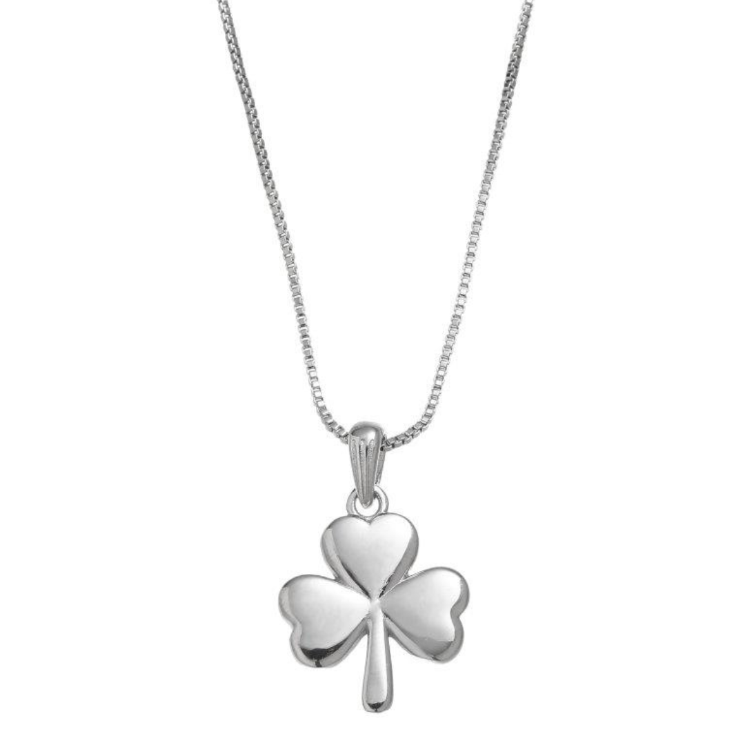 Sterling Silver Shamrock Necklace