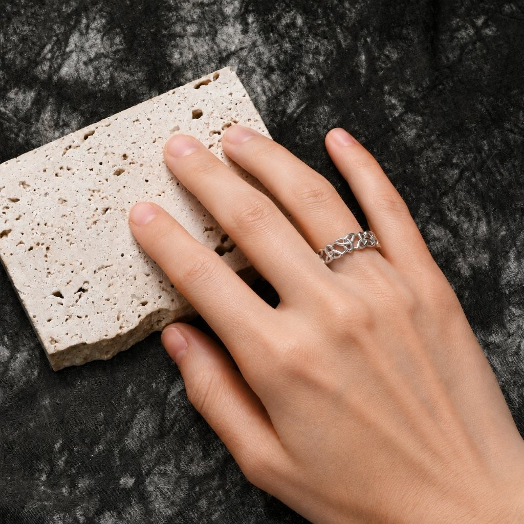 Multiple Trinity Band Ring