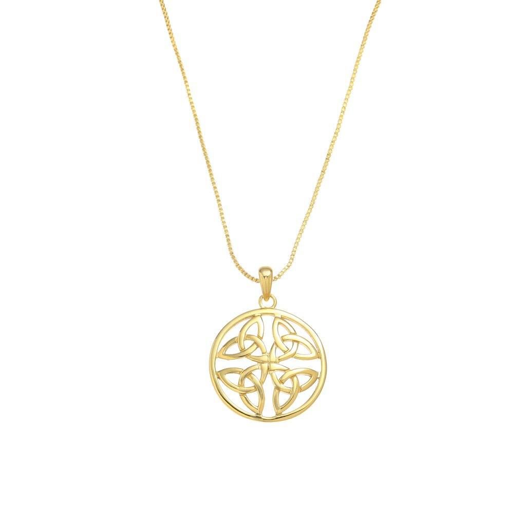 Gold Vermeil 4 Trinity Circle Pendant