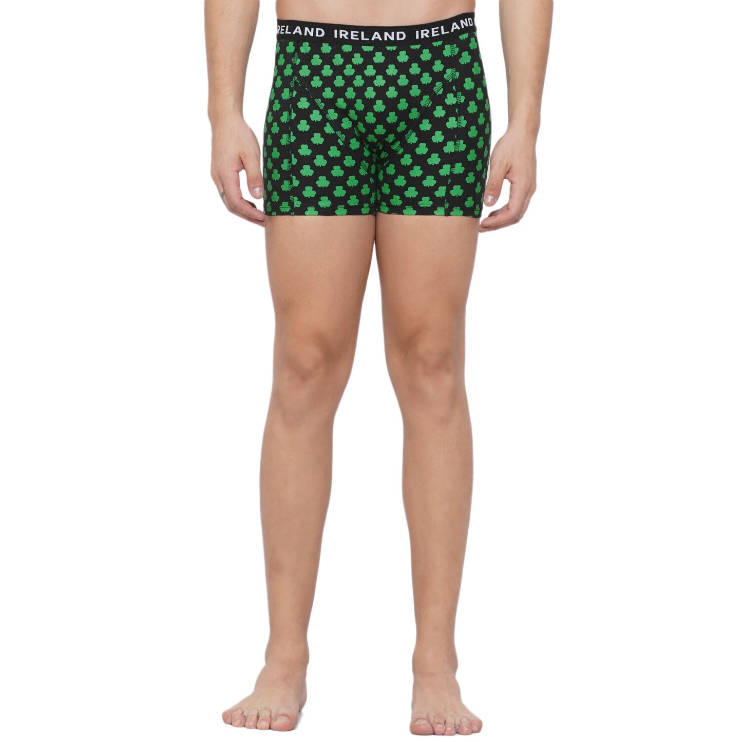 Shamrock Black Mens Boxers