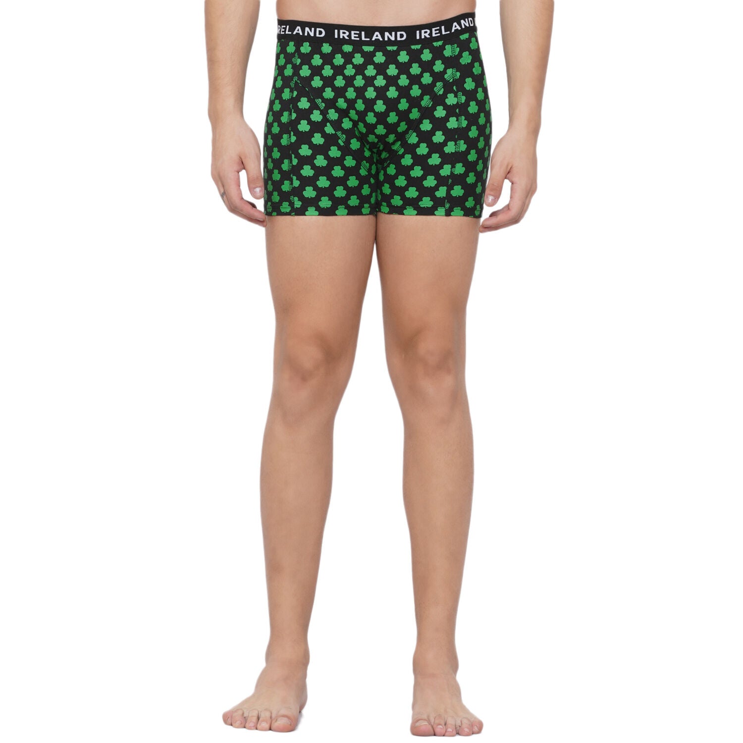 Shamrock Black Mens Boxers