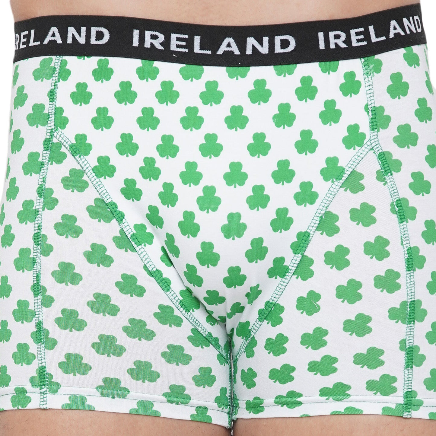 Shamrock White Mens Boxers