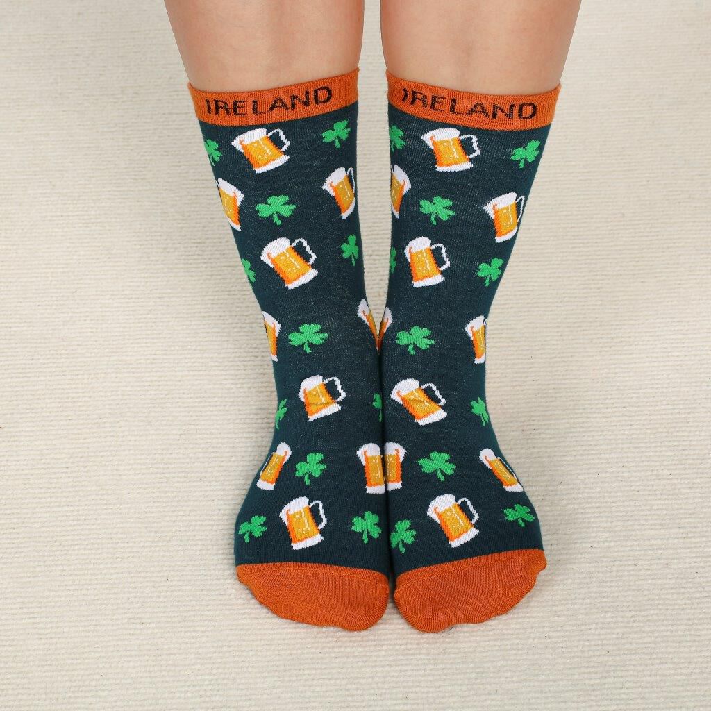 Beer Socksnavy & Orange