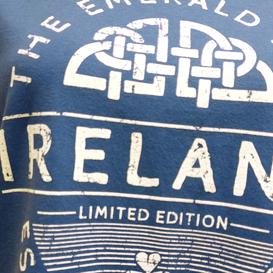 Mens Celtic Label T-Shirt Cornflower Blue