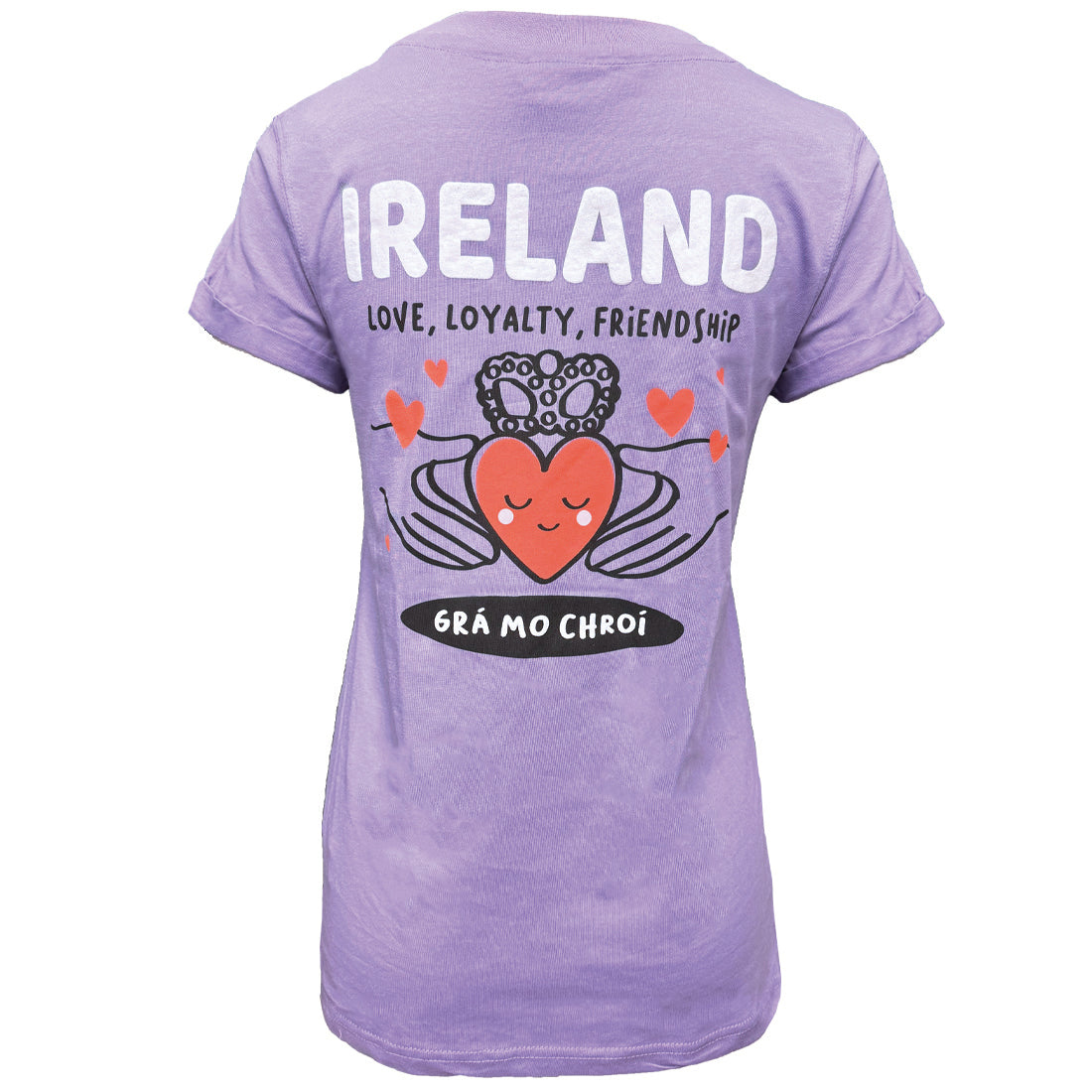 Ladies Gra Mo Chroi Lilac T-Shirt