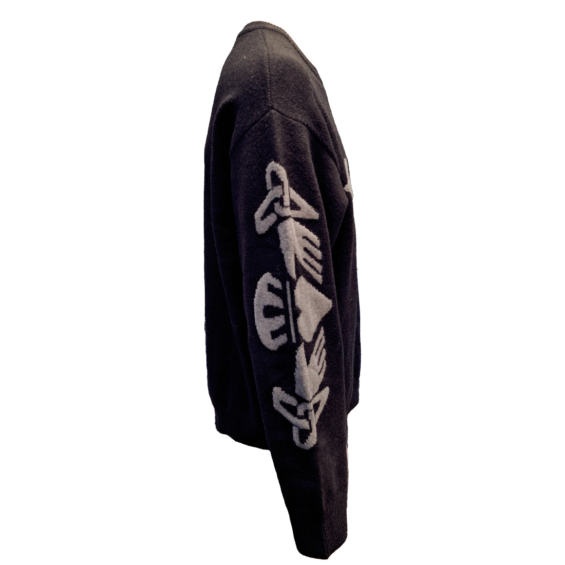 Claddagh Black and Grey Crew Neck Jumper