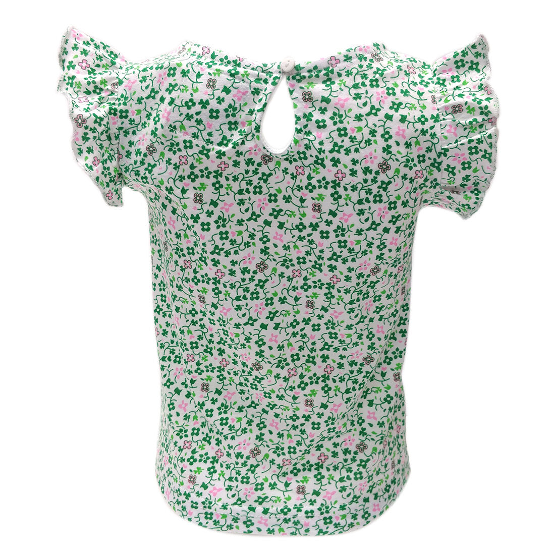Kids Shamrock Flower T-Shirt White