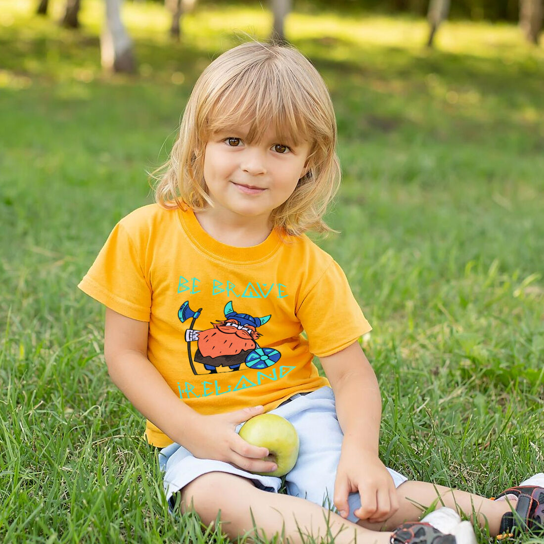Be Brave Viking Ireland Kids T-shirt