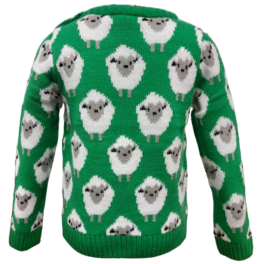 Kids All Over Sheep Pattern Jumper Green