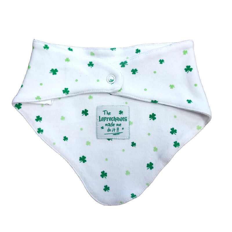 The Leprechauns Made Me Do It Baby Bandana Bib