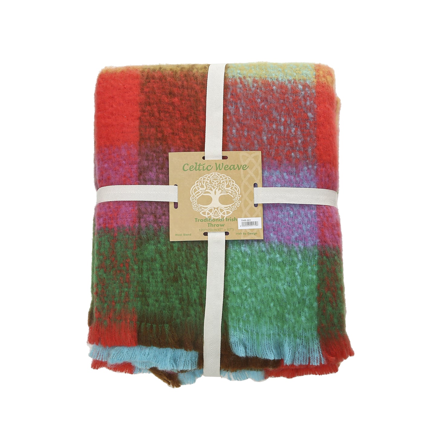 Celtic Weave Traditional Irish Check Throw