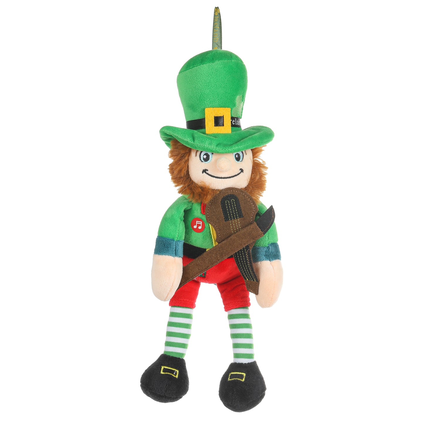 Leprechaun With Musical Instrument Soft Toy