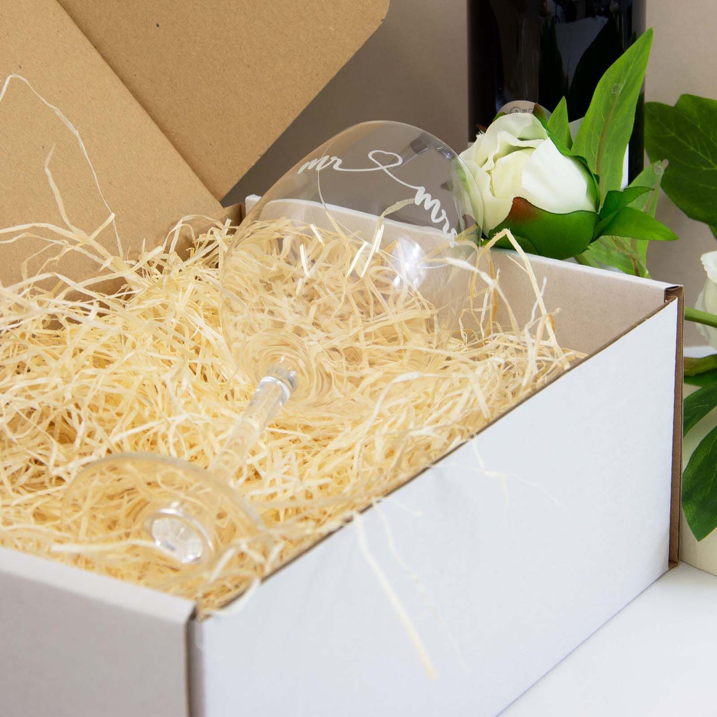 Personalised Wine Glass With Engraving & Gift Box