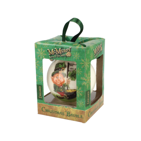 McMurfy Luck O' The Irish Leprechaun Designed Bauble