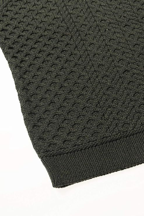 Men's Supersoft Half Zip Aran Green Jumper