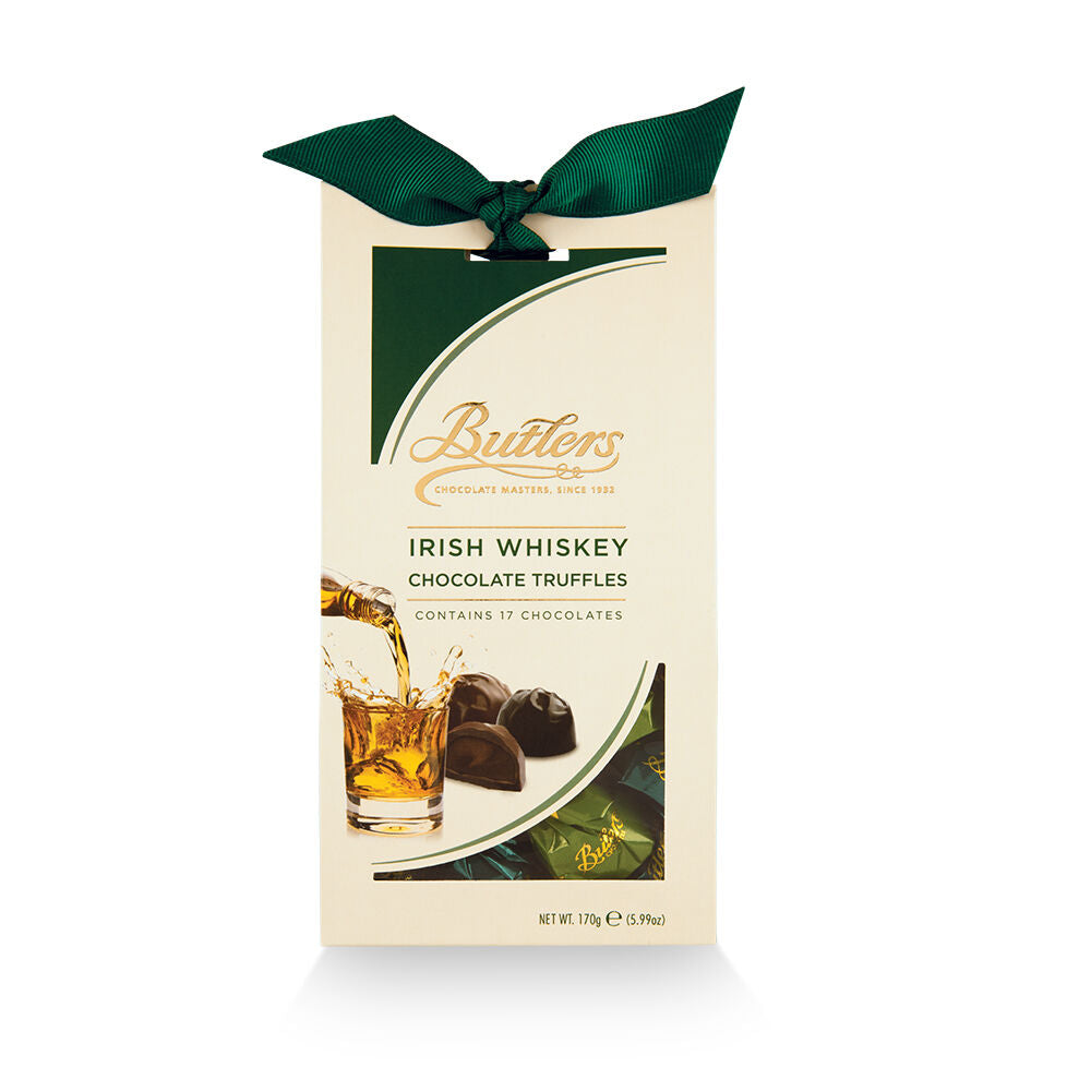 Butlers Milk Chocolate Truffles With Irish Whiskey In Tapered Box 170G