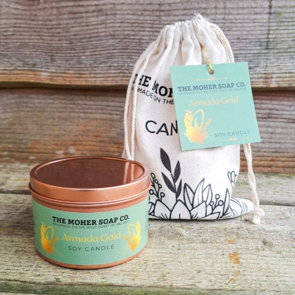 The Moher Soap Co. Armada Gold Soy Candle