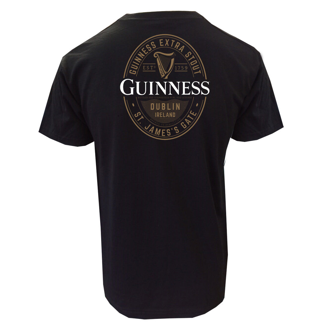 Guinness Harp Black Short Sleeve T-Shirt