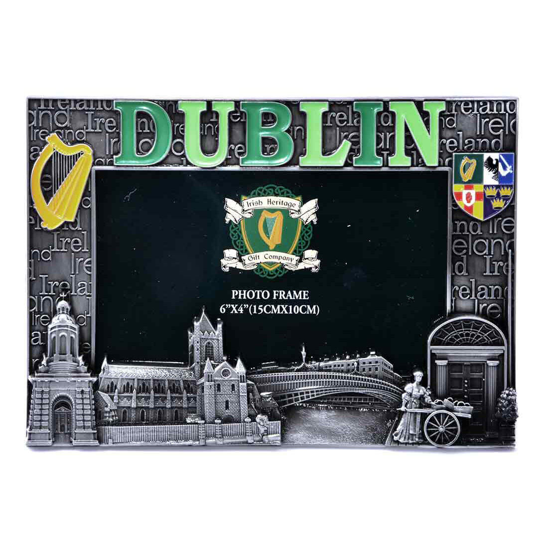 Dublin Designed Metal Picture Frame 6” X 4”