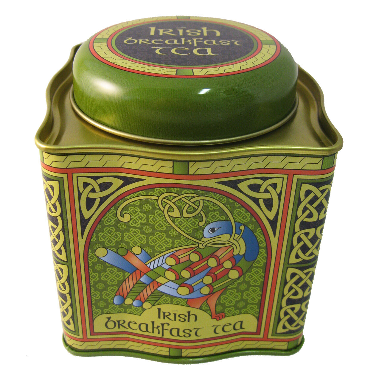 Irish Breakfast Tea Celtic Peacock Irish Weave Designed Tin