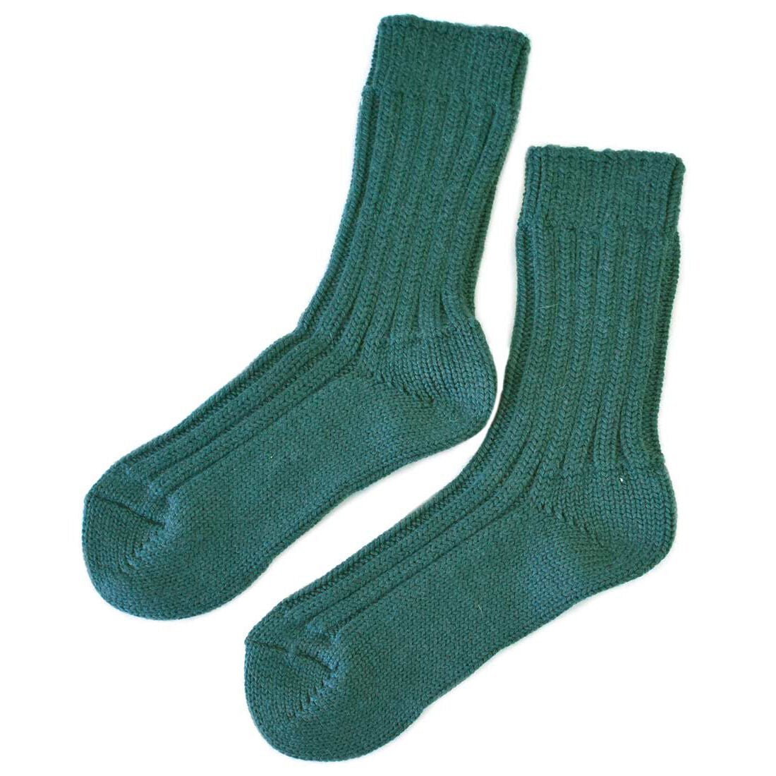 Doogan Donegal 100% Pure Wool Irish Walking Socks Moss Green