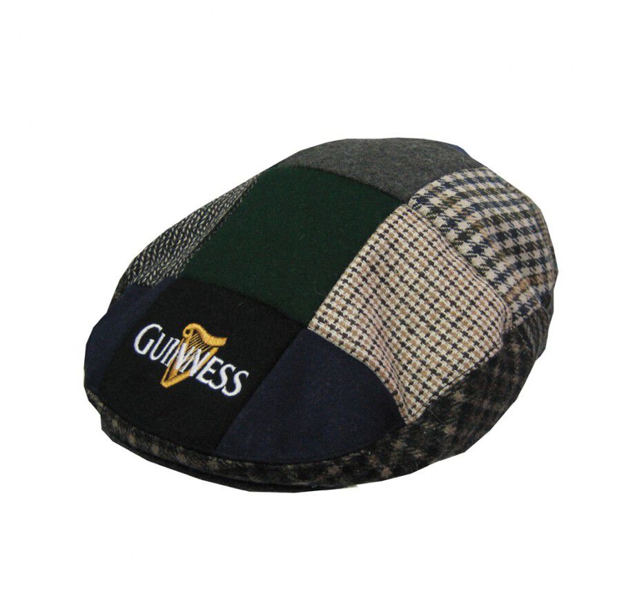 Guinness Patch Tweed Flat Cap